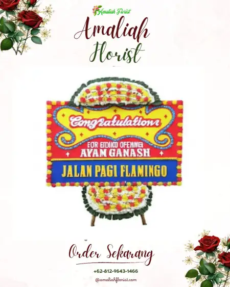 Sewa Papan Bunga Banyu Biru
